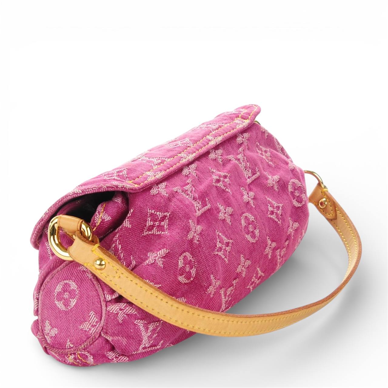 LV Denim Pleaty Pochette – Pink Monogram