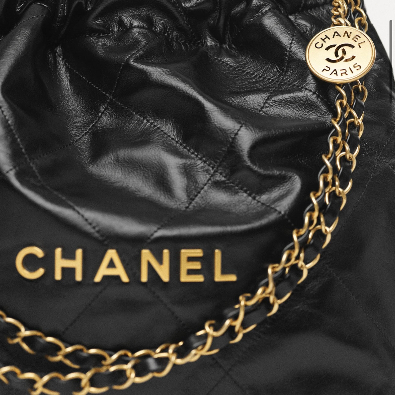 Chanel 22 Shiny Calfskin Leather