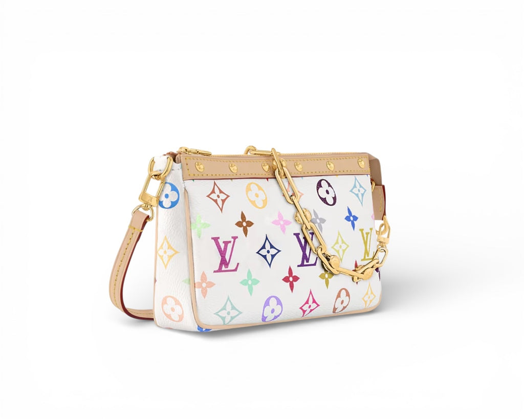 LV Monogram Pochette Multicolor (White)