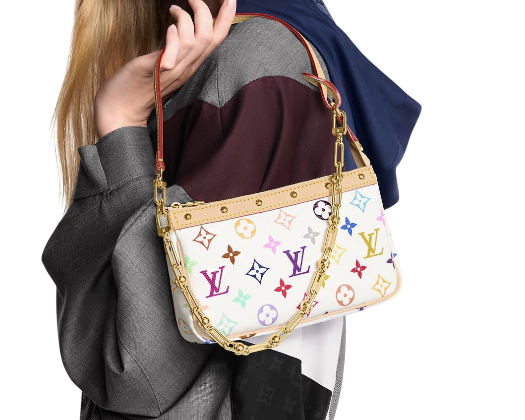 LV Monogram Pochette Multicolor (White)