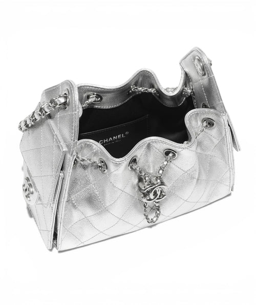 Chanel 25 Silver Mini Handbag
