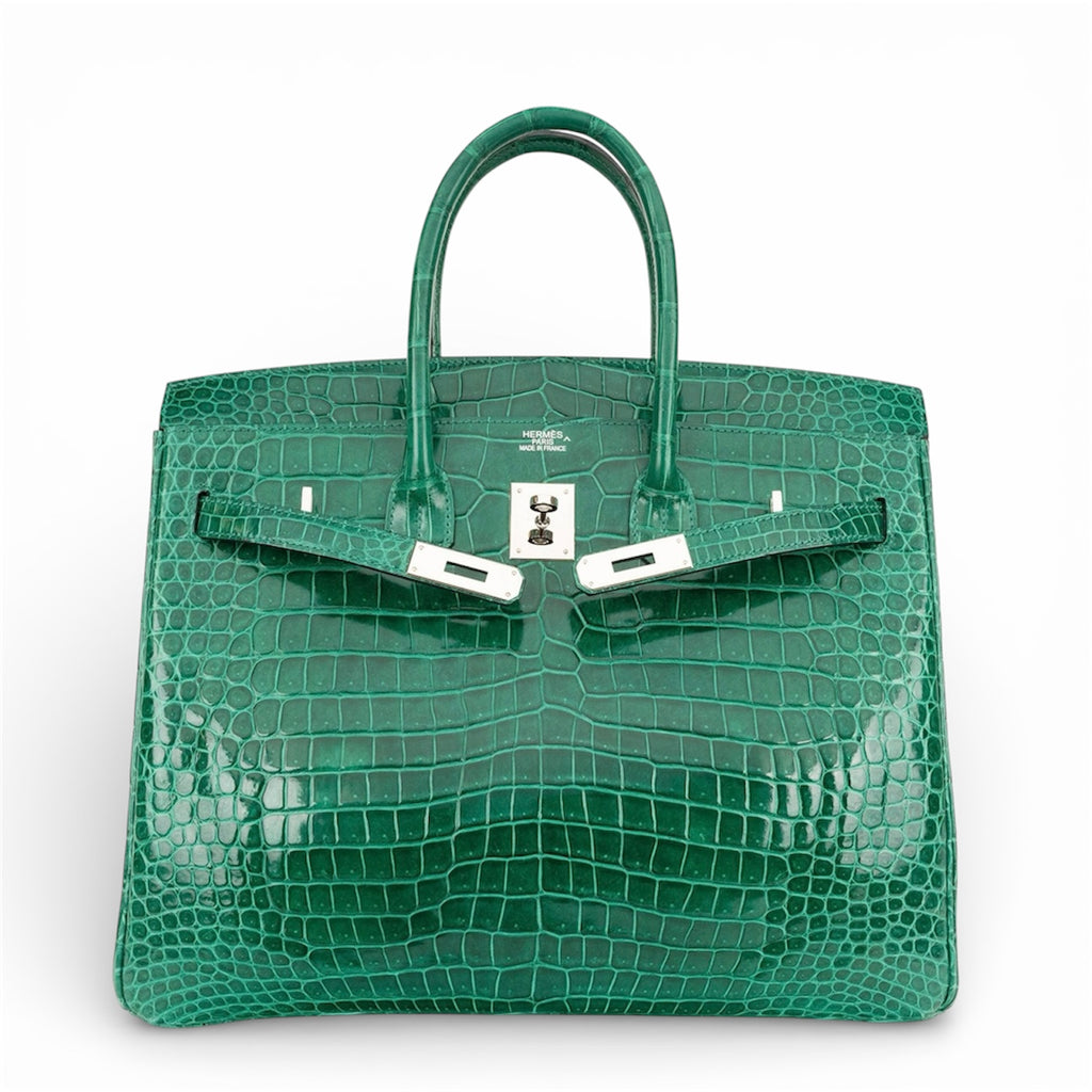 Exotic Crocodile Birkin - Emerald Sovereign