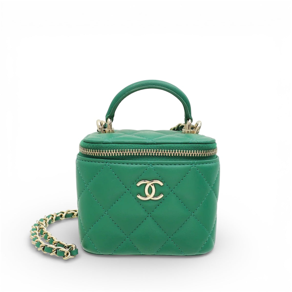 Chanel Mini CC Quilted Lambskin Vanity