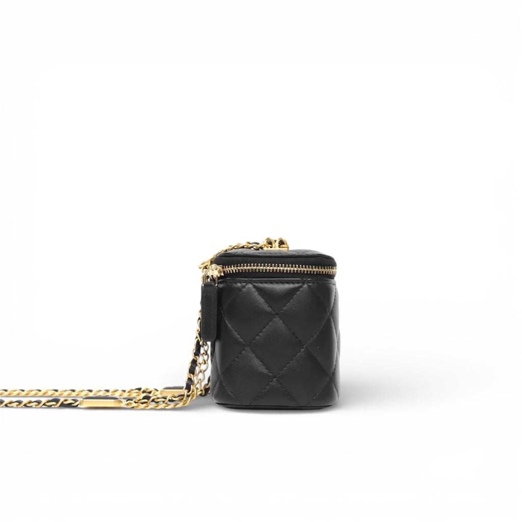 Chanel Mini CC Quilted Lambskin Vanity