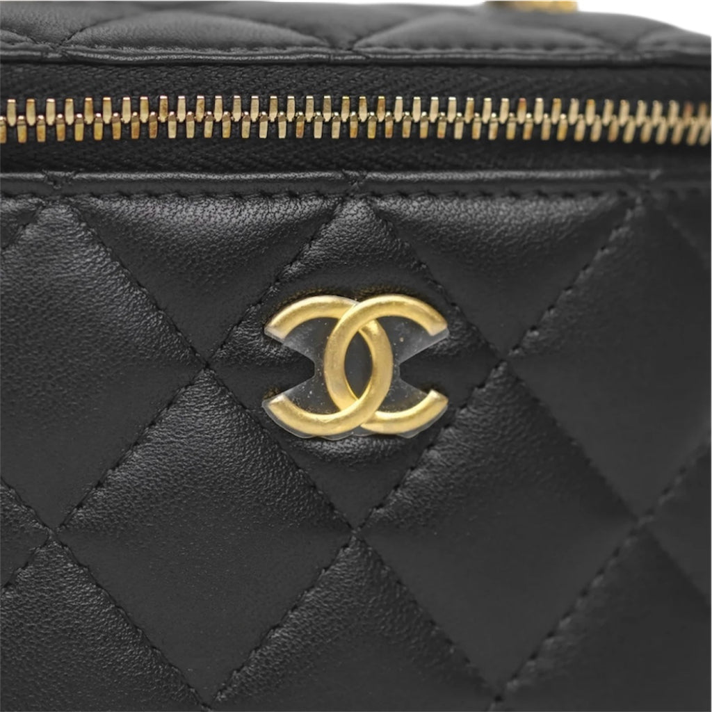 Chanel Mini CC Quilted Lambskin Vanity