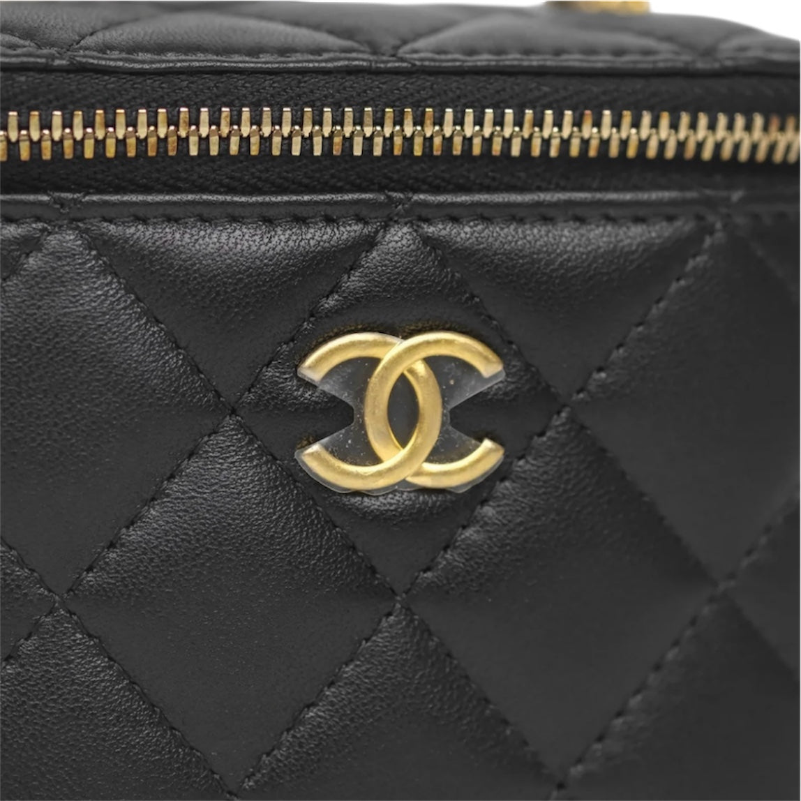 Chanel Mini CC Quilted Lambskin Vanity