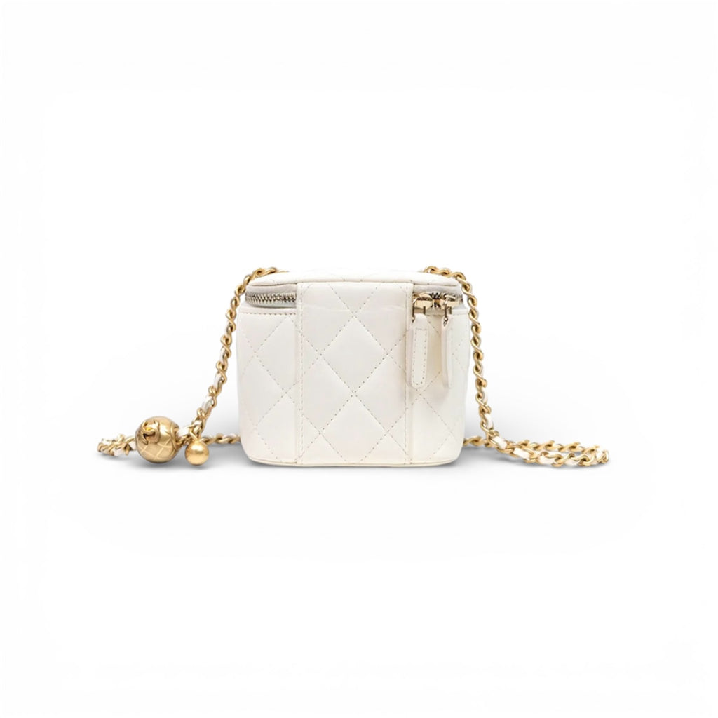 Chanel Mini CC Quilted Lambskin Vanity