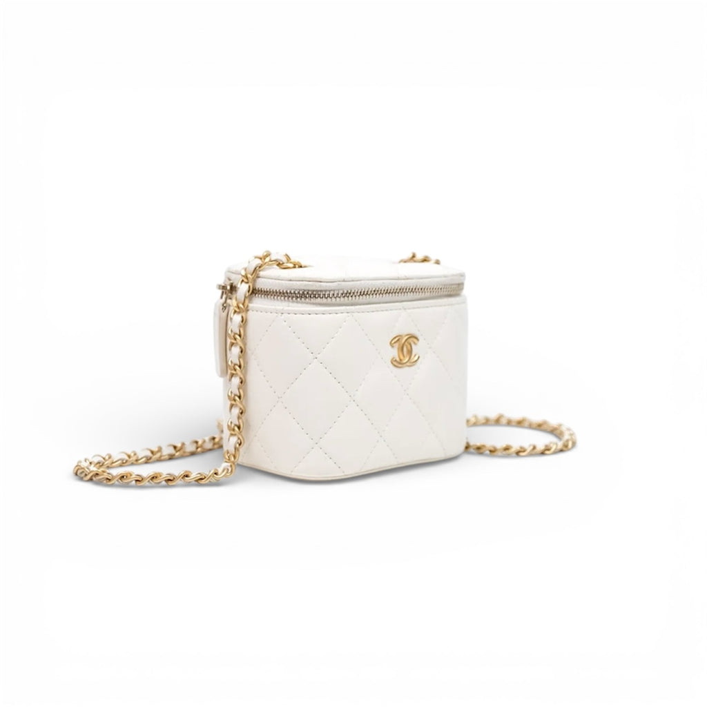 Chanel Mini CC Quilted Lambskin Vanity