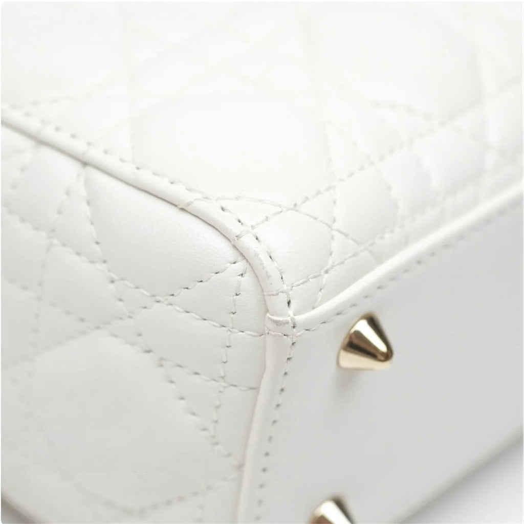 Dior Small Lady Dior Cristal White