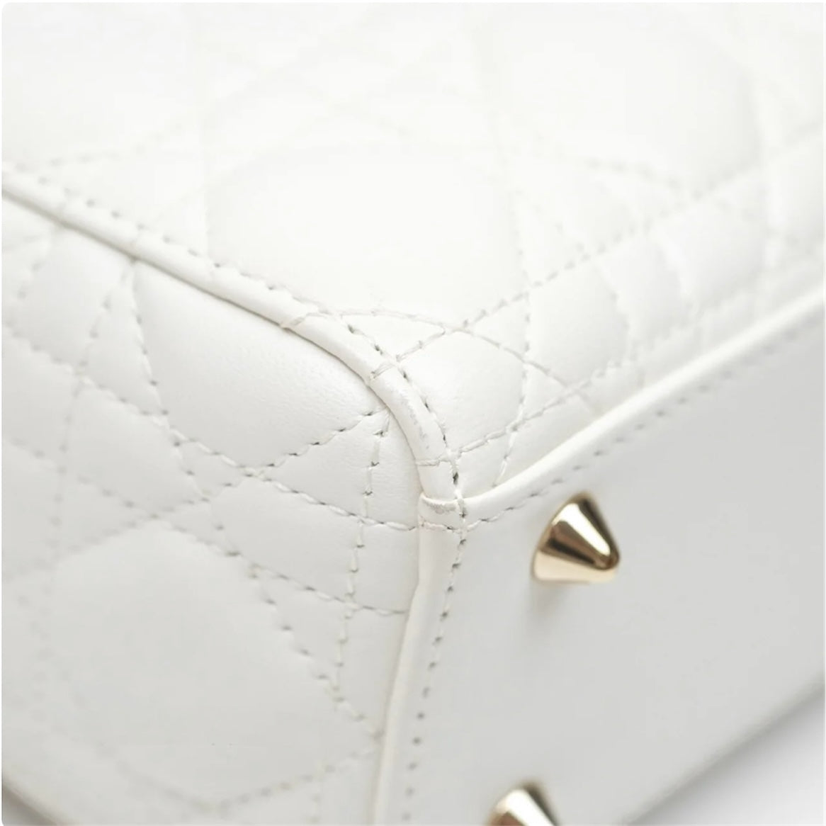 Dior Small Lady Dior Cristal White