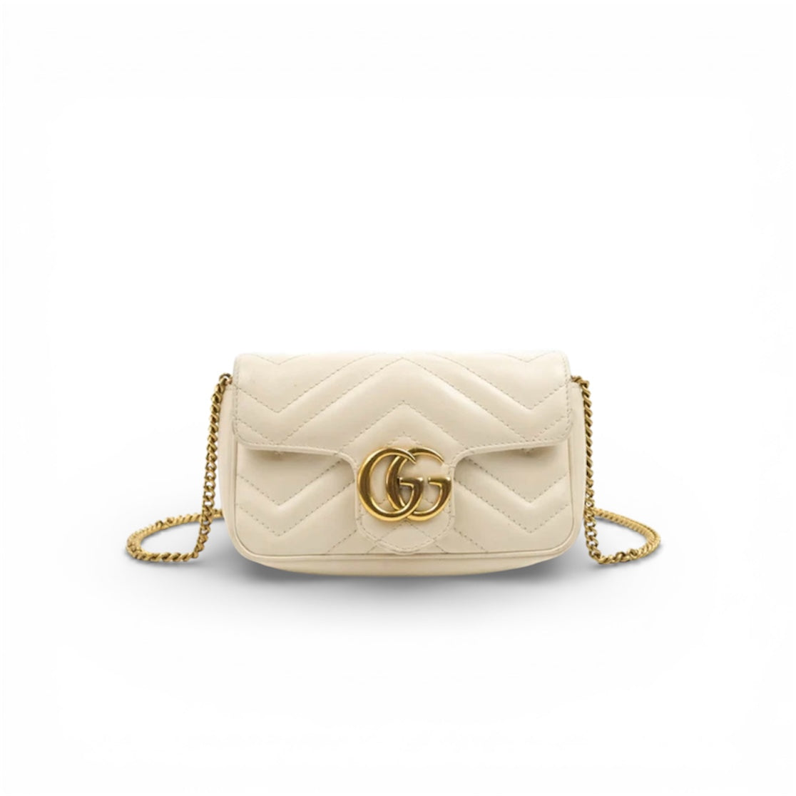 Gucci GG Marmont Super Mini Porcelain White