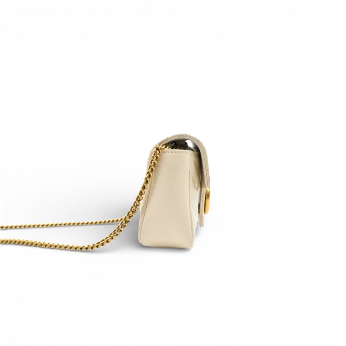 Gucci GG Marmont Super Mini Porcelain White