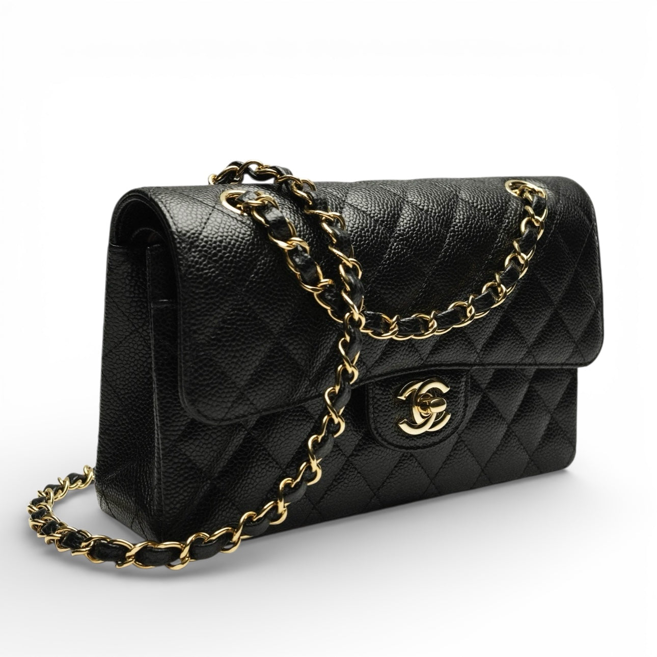 Chanel 21 Classic Flap Black Caviar