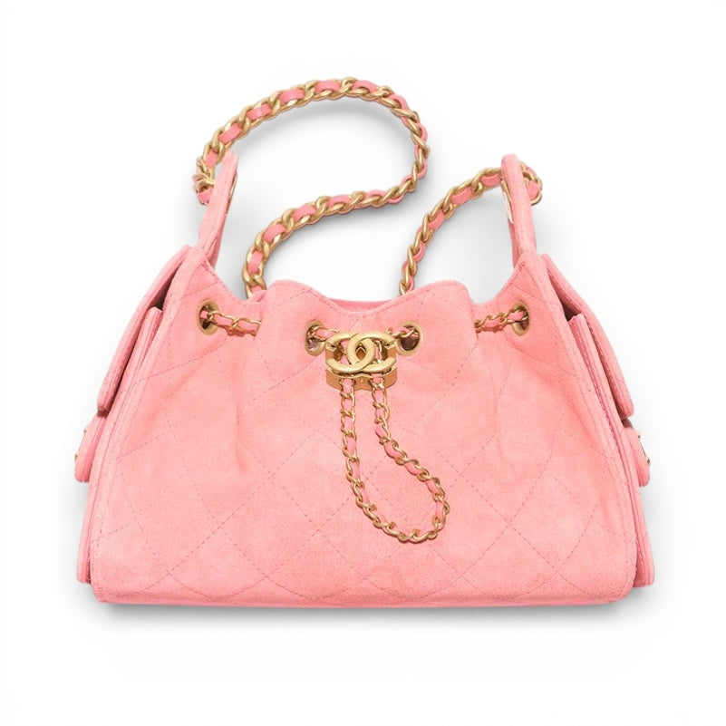 Chanel 25 Petal Pink Suede