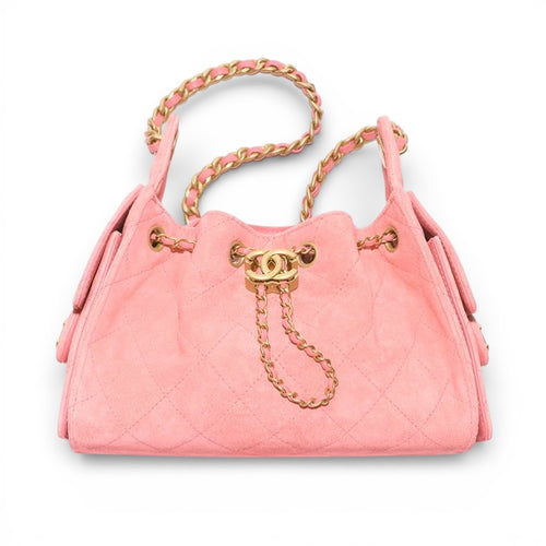 Chanel 25 Petal Pink Suede