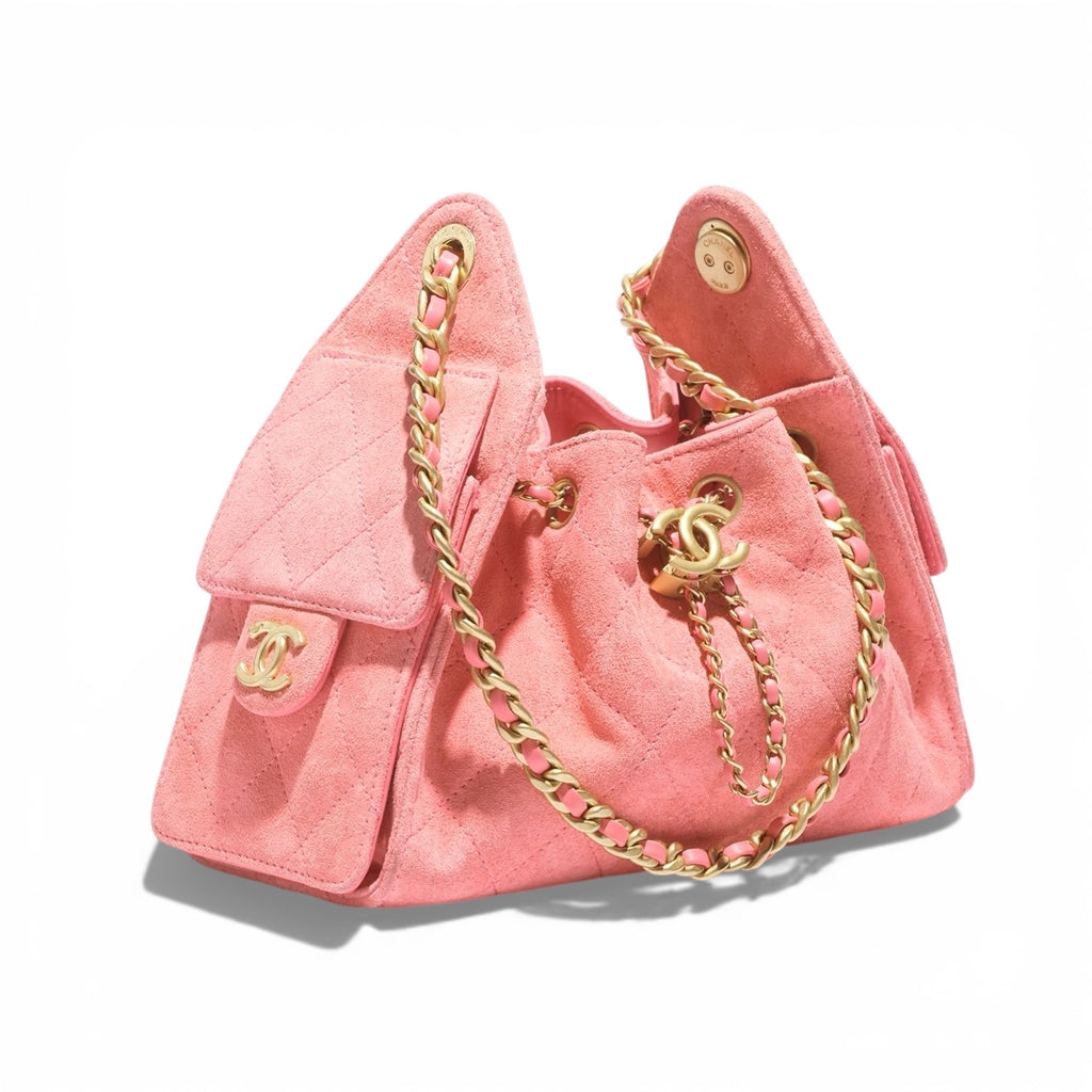 Chanel 25 Petal Pink Suede