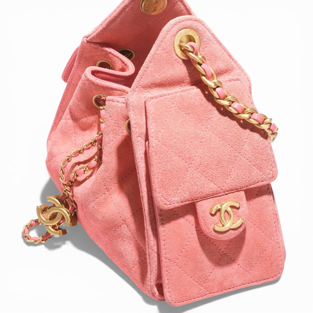 Chanel 25 Petal Pink Suede