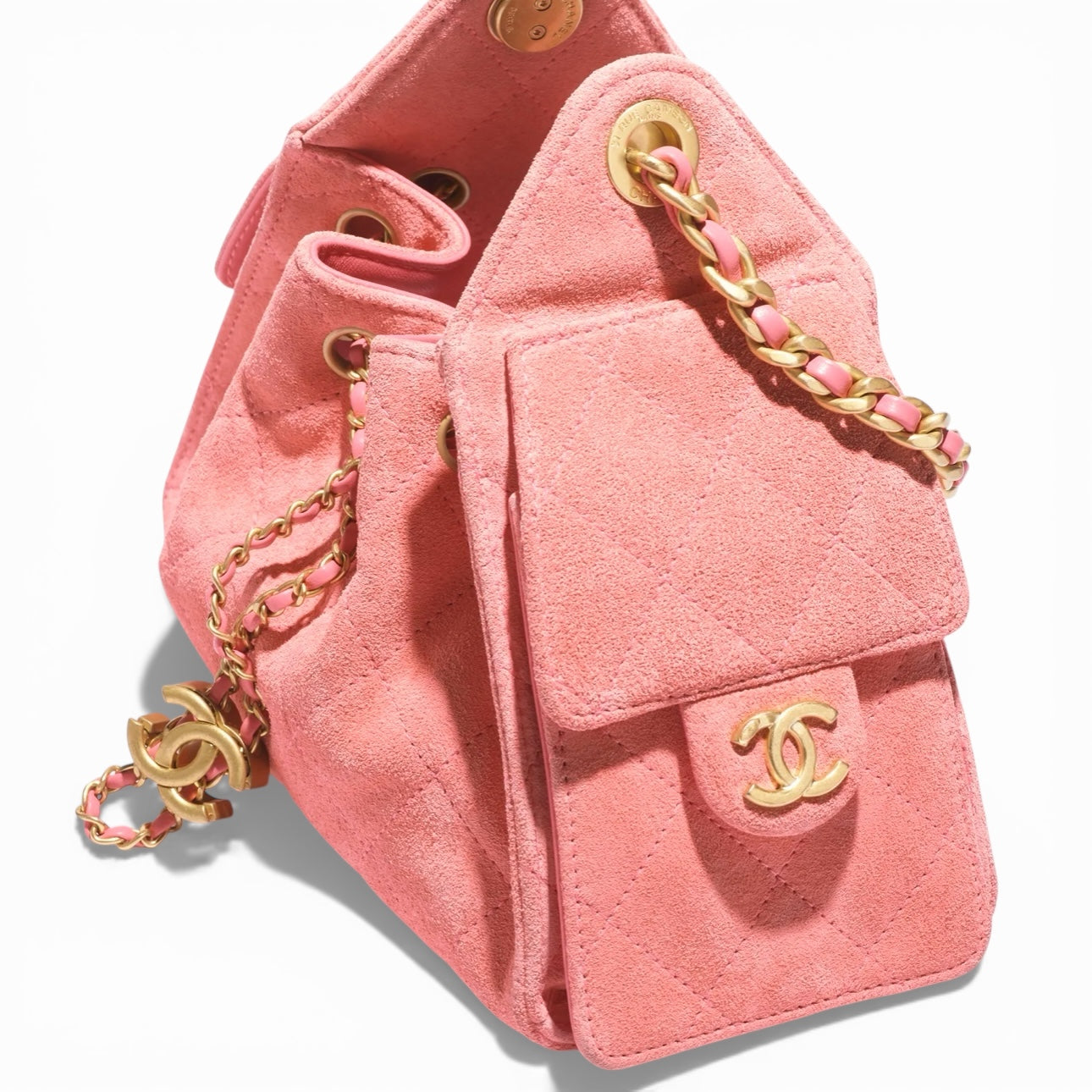 Chanel 25 Petal Pink Suede