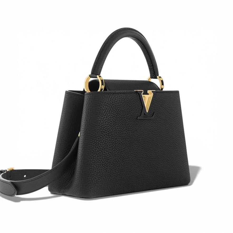 LV Capucines BB Black Taurillon