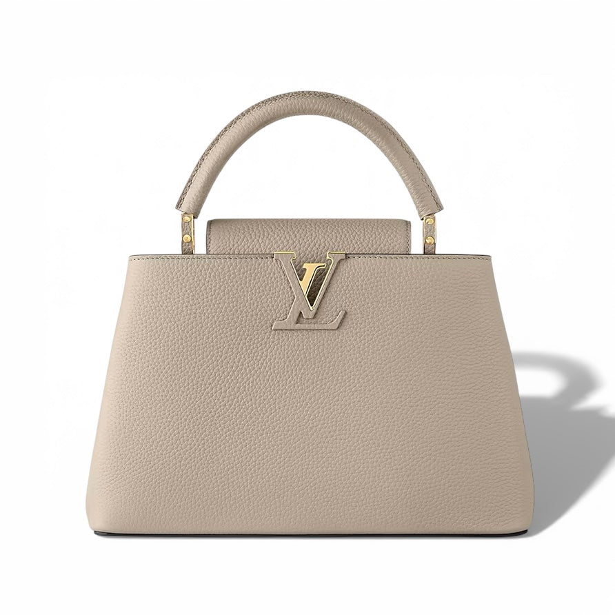 LV Capucines MM Galet Taurillon