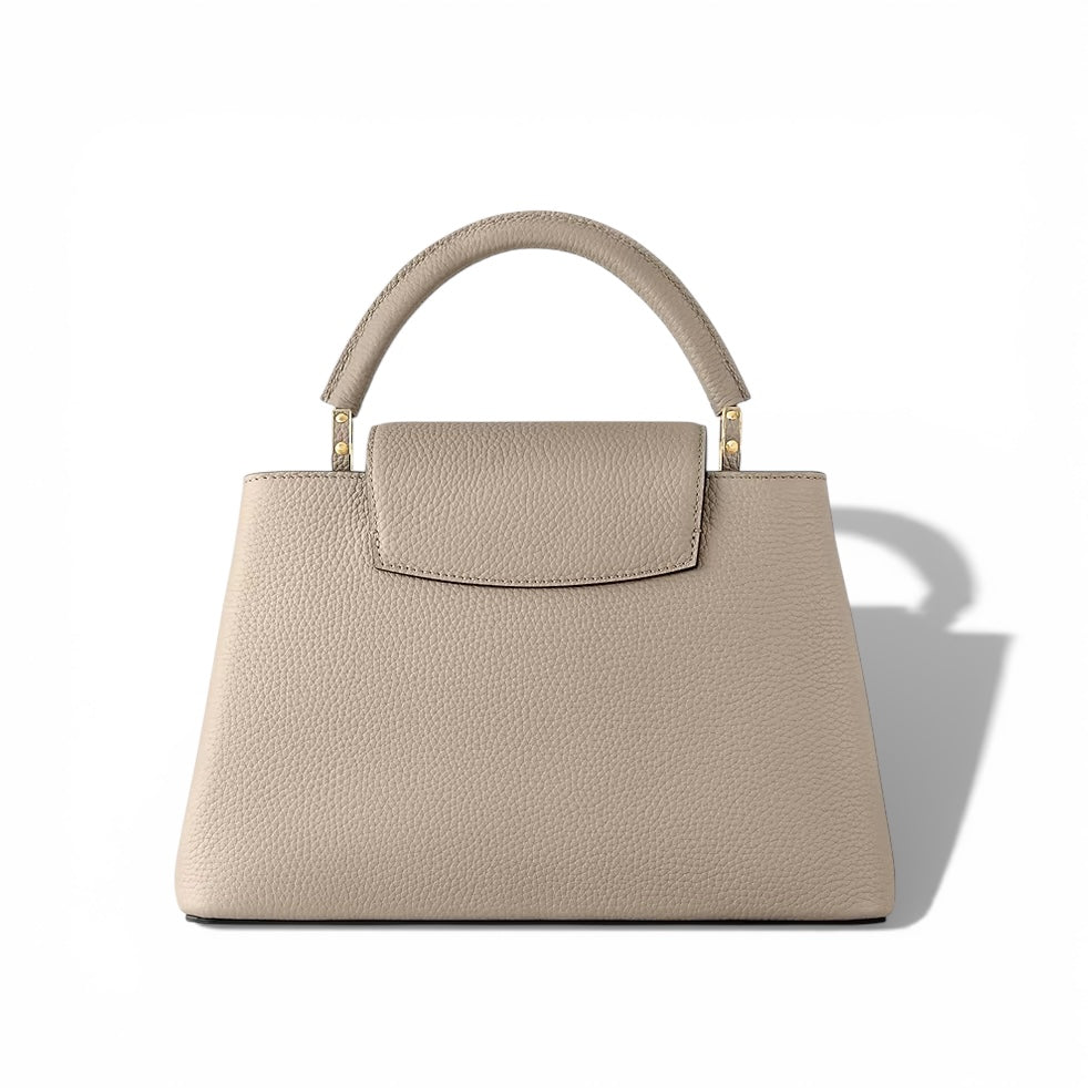 LV Capucines MM Galet Taurillon