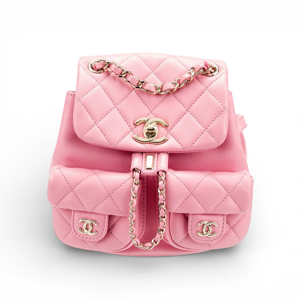 Chanel Duma Backpack Pink Lambskin