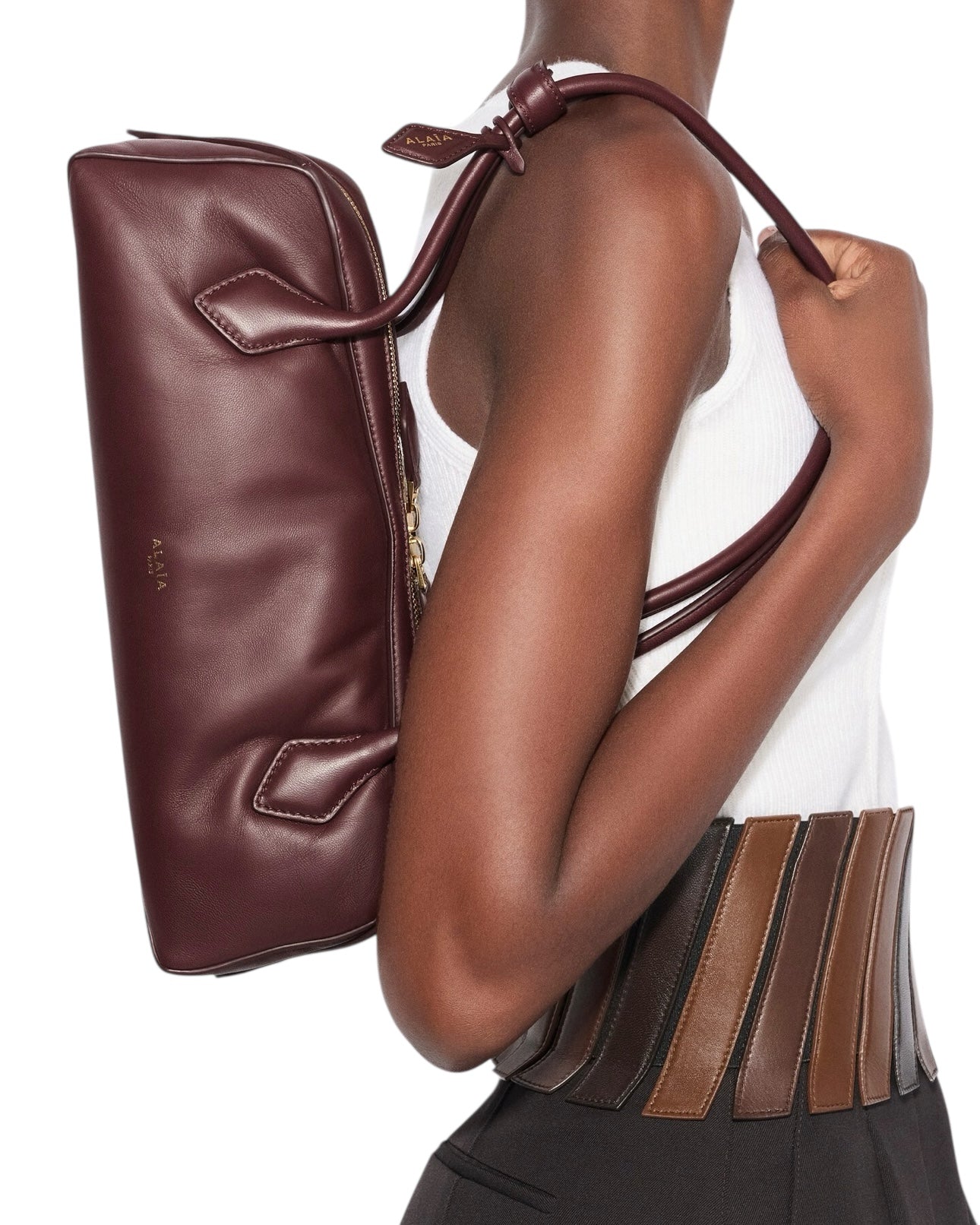 Le Teckel Medium Bag Brown Leather
